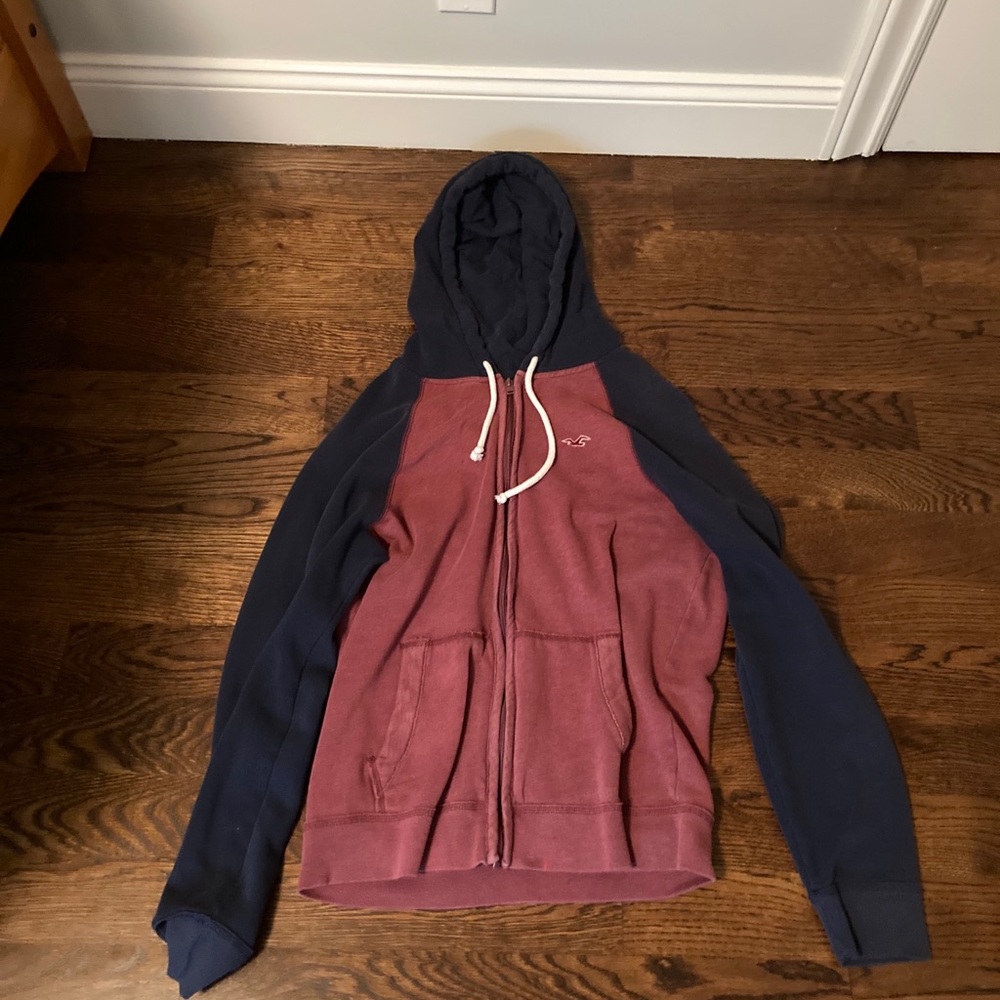 Red and Black Hollister Hoodie